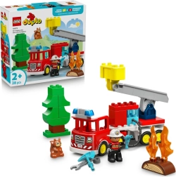 LEGO DUPLO Feuerwehrauto mit Schlauch und Feuerwehrmann