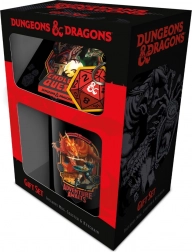 Geschenkset Dungeons & Dragons – Tasse, Untersetzer und Schlüsselanhänger