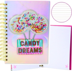 Notizbuch in Zeilen Candy Dreams holografisch A5