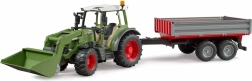 Bruder Traktor Fendt Vario 211 mit Frontlader und Kippanhänger 1:16