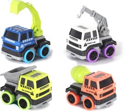 Metall-Baustellenfahrzeug 6 cm mit Rückzugantrieb