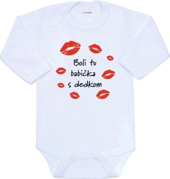 Baby-Body mit Aufdruck New Baby – Oma und Opa waren hier