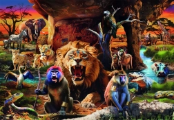 Clementoni Puzzle Tierversammlung 1500 Teile