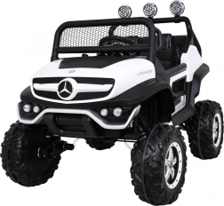 Mercedes‑Benz Unimog für Kinder 4x4 mit Fernbedienung, LED und MP3 – weiß