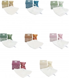 Kleiner Plüschbär mit Decke 10 cm