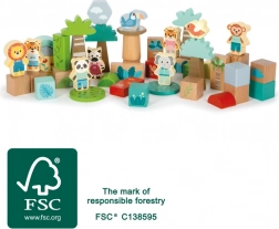 Holz-Bauset Dschungel-Freunde small foot