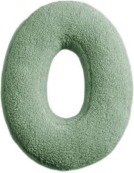 Mealini Plüschbuchstabe O grün - 1 Stück