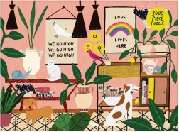 GALISON Puzzle Hier lebt die Liebe 1000 Teile