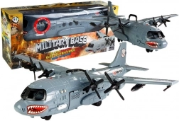 Militärflugzeug mit Licht- und Soundeffekten