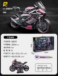 Bausatz Pinkes Rennmotorrad 2066 Teile 1:5
