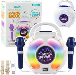 Karaoke-Set mit zwei Mikrofonen und Bluetooth-Lautsprecher