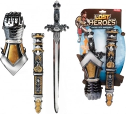 Rittersatz Kunststoffschwert mit Scheide und Schützern