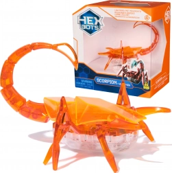 Hex Bots bewegliche Skorpion-Figur mit LED-Licht – orangefarbenes Sensorik-Spielzeug von SPIN MASTER