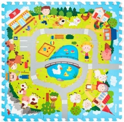 Schaumstoff-Puzzle Dorf 29 × 29 cm PLASTICA