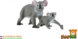 Koala mit Jungtier – Set aus 2 Kunststofffiguren 4–6 cm