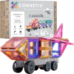 Connetix Pastel Transport Pack magnetische Bausteine 50 Teile