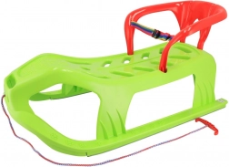 Plastische Schlitten mit Rückenlehne Baby Mix Snow Star grün