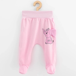 Baby-Baumwoll-Polstrampler New Baby Happy Elephant rosa