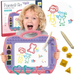 Woopie magnetische Zeichentafel mit Stempeln und Schablonen