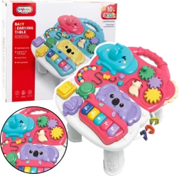 Interaktiver Lerntisch für Kinder Rosa