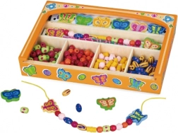 Holz-Perlenset zum Auffädeln