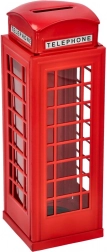 Sparbüchse Britische Telefonzelle Rot