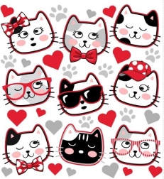 Bügelbilder Katzenschnuten