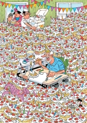 JUMBO Puzzle Jan van Haasteren Expert: Hurra, Jan wird 90! 500 Teile