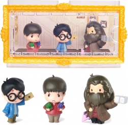 Harry Potter Micro Magical Moments – Mini-Figuren Harry, Hagrid und Dudley mit Vitrine