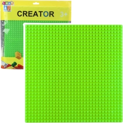 Konstruktionsplatte für Bauklötze grün 25,5x25,5 cm