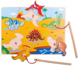 Bigjigs Toys Holzspiel Dinosaurierfangen