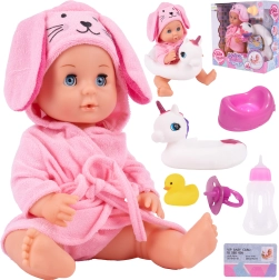 Baby-Puppe mit Bade-Set