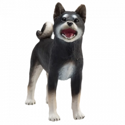 Mojo Hund Shiba-Inu schwarz – realistische Figur