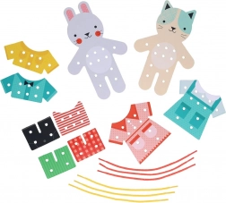 Ankleidespaß mit Motiven von Katze und Kaninchen