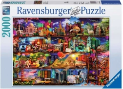 Puzzle 2000 Teile Welt der Bücher