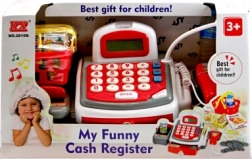 Kinderkasse mit Förderband und Zubehör, weiß