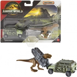 Matchbox Jurassic World Dino-Transporter – Spielset mit Fahrzeug und Dinosauriern