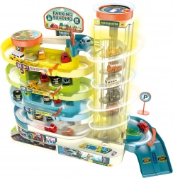 Etagenparkhaus mit Aufzug für 6 Autos mit Licht- und Soundeffekten