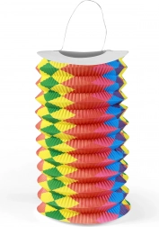 Regenbogen-Papierlampion 15 cm