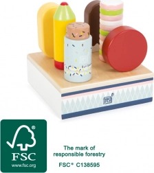 Holz-Eis-am-Stiel-Set Fresh – Ständer mit 6 Eissorten