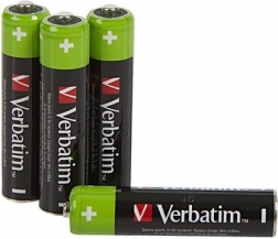 Wiederaufladbare AAA-Batterien 950 mAh Verbatim, 4 Stk.
