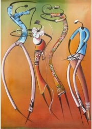 Puzzle Tanzende Afrikaner 1000 Teile MAGNOLIA