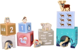 Stapelpyramide für die Kleinsten – Arktische Tiere