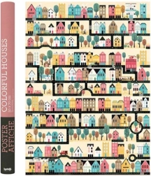 Poster Bunte Häuschen