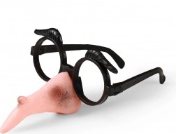 Hexennase mit Brille