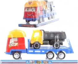 Kunststoff-Kipplaster mit kippbarer Mulde und Schwungradantrieb