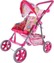 Woopie Royal Puppenwagen mit Herzchen, klappbar