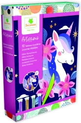 Artissimo - Glitzer-Sandmalerei Einhörner in der Nacht