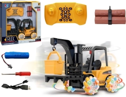 RC-Gabelstapler mit 360°-Drehung und leuchtenden Rädern