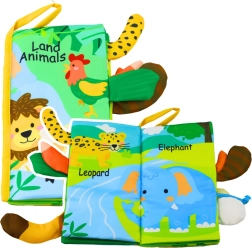 Weiches edukatives Buch mit Tieren für Säuglinge